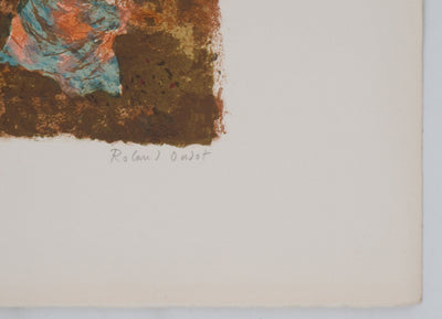 Roland OUDOT : Danse de minuit - Lithographie (détail)