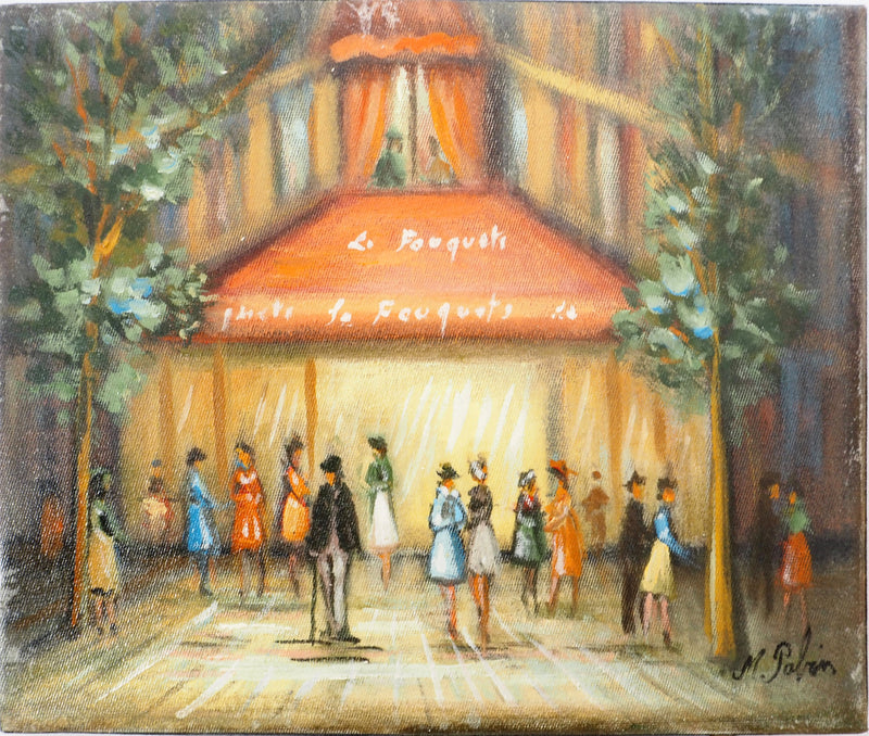 Michel PABOIS : Ambiance parisienne : Le restaurant le Fouquet - Tableau