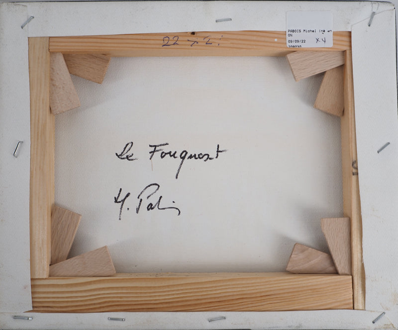 Michel PABOIS : Ambiance parisienne : Le restaurant le Fouquet - Tableau (détail)