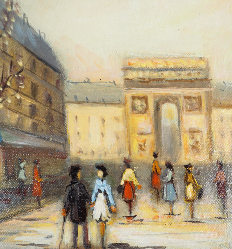 Michel PABOIS : Avenue des Champs-Elysées - Tableau (détail)