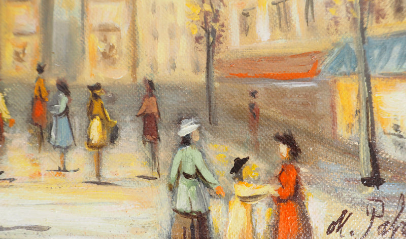 Michel PABOIS : Avenue des Champs-Elysées - Tableau (détail)