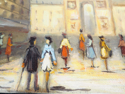 Michel PABOIS : Avenue des Champs-Elysées - Tableau (détail)