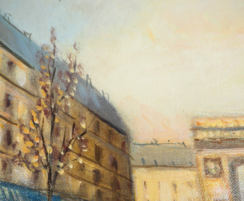 Michel PABOIS : Avenue des Champs-Elysées - Tableau (détail)