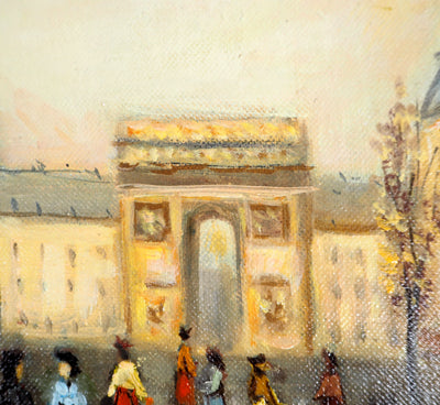 Michel PABOIS : Avenue des Champs-Elysées - Tableau (détail)