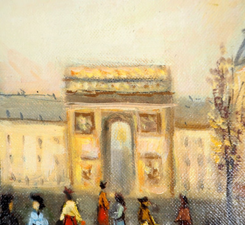 Michel PABOIS : Avenue des Champs-Elysées - Tableau (détail)