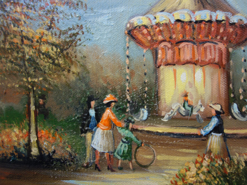 Michel PABOIS : Le Caroussel - Tableau (détail)