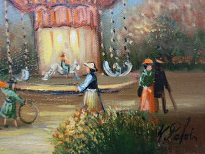 Michel PABOIS : Le Caroussel - Tableau (détail)