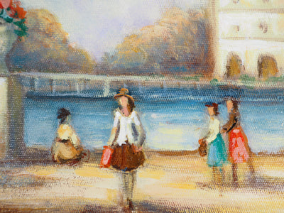 Michel PABOIS : Vue historique de Paris : le Luxembourg - Tableau (détail)