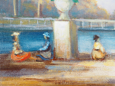 Michel PABOIS : Vue historique de Paris : le Luxembourg - Tableau (détail)