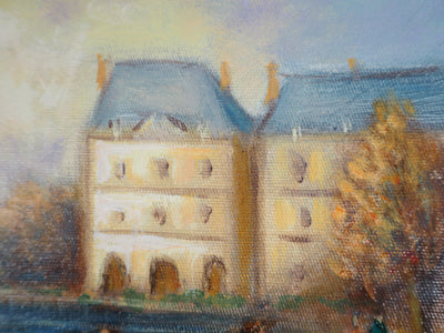 Michel PABOIS : Vue historique de Paris : le Luxembourg - Tableau (détail)