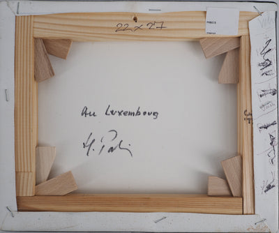 Michel PABOIS : Vue historique de Paris : le Luxembourg - Tableau (détail)