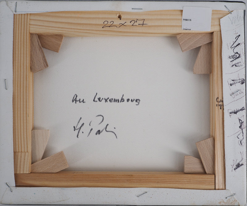 Michel PABOIS : Vue historique de Paris : le Luxembourg - Tableau (détail)