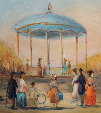 Michel PABOIS : Le Kiosque - Tableau (détail)