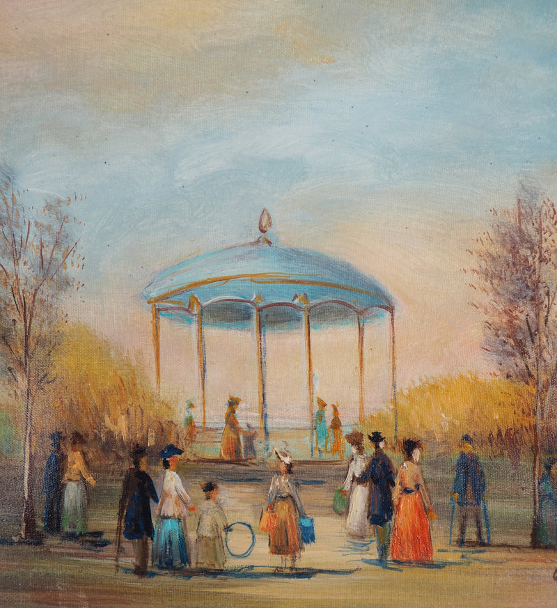 Michel PABOIS : Le Kiosque - Tableau (détail)