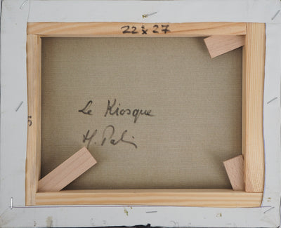 Michel PABOIS : Le Kiosque - Tableau (détail)