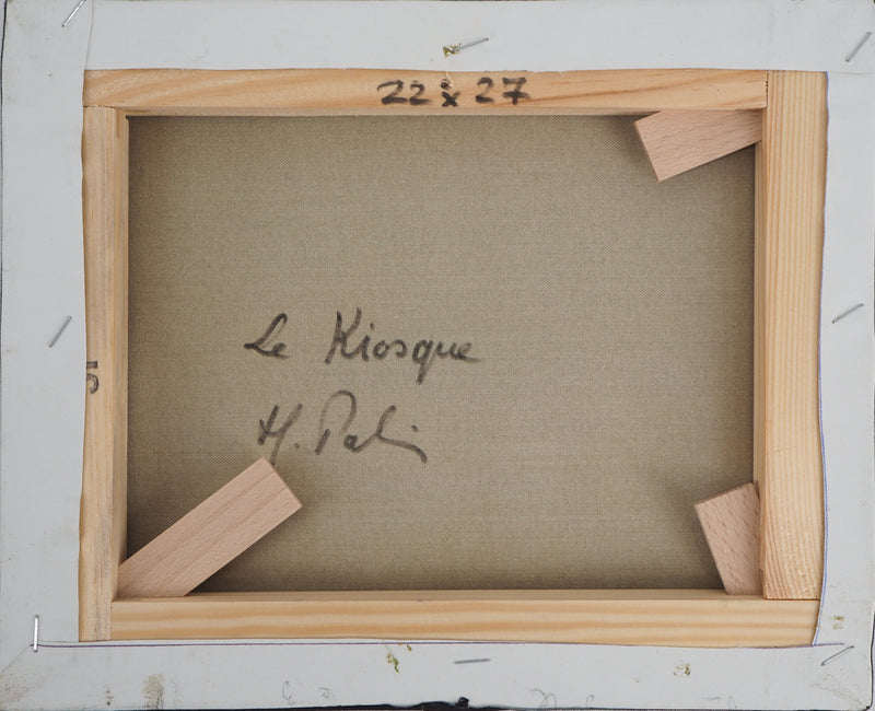 Michel PABOIS : Le Kiosque - Tableau (détail)