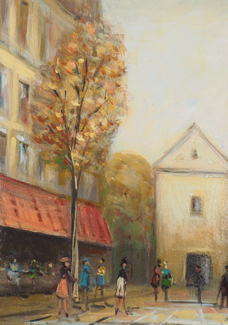 Michel PABOIS : Montmartre - Tableau (détail)