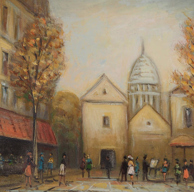 Michel PABOIS : Montmartre - Tableau (détail)