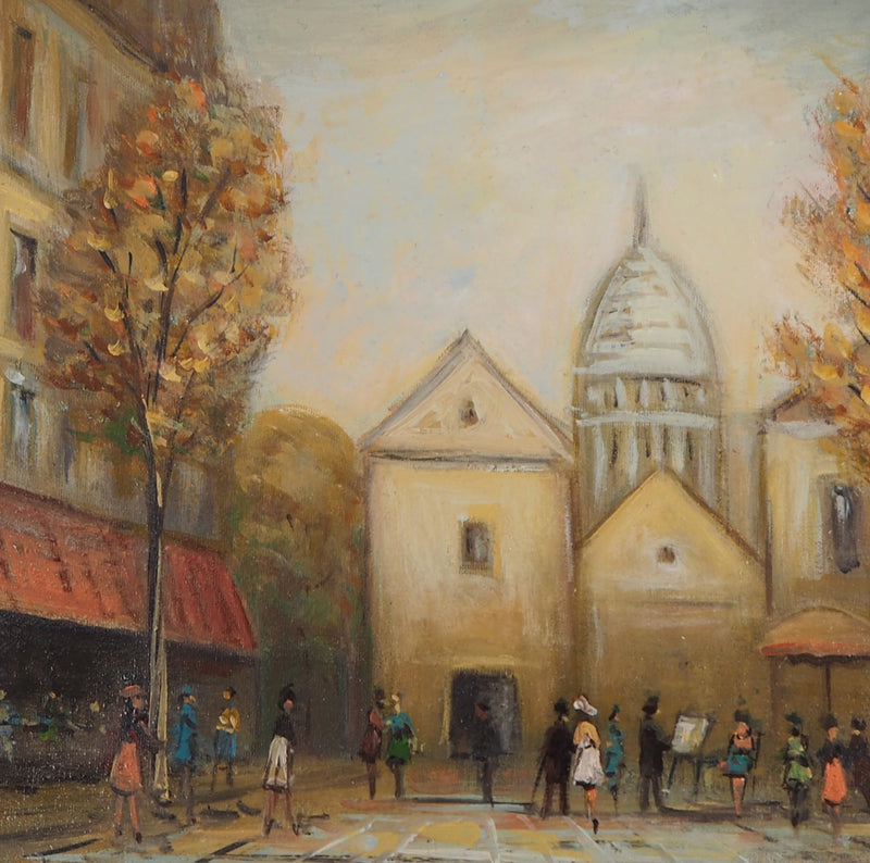 Michel PABOIS : Montmartre - Tableau (détail)