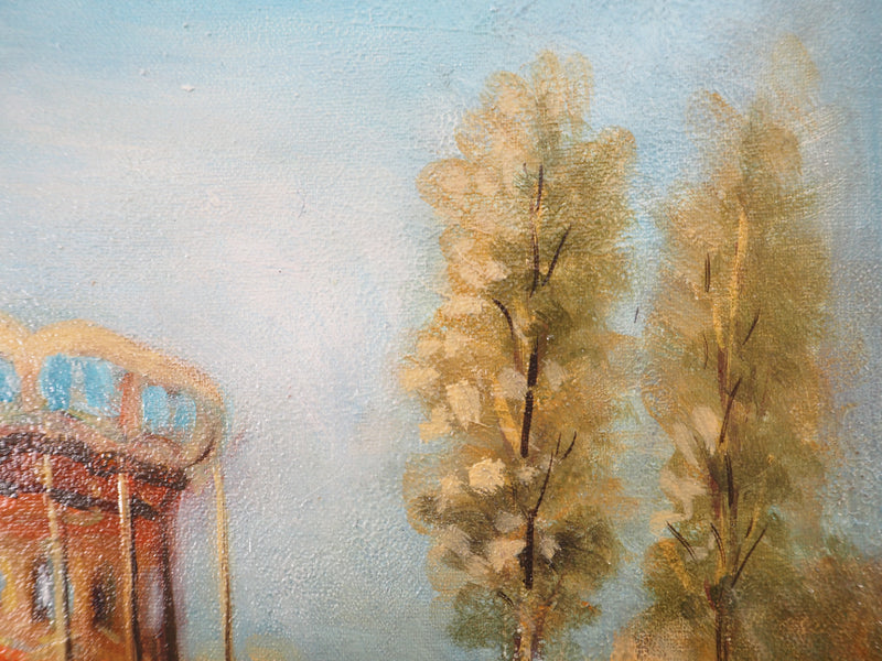 Michel PABOIS : Paris : carrousel du jardin des Tuileries - Tableau (détail)