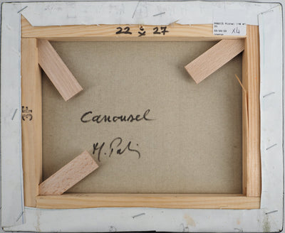 Michel PABOIS : Paris : carrousel du jardin des Tuileries - Tableau (détail)