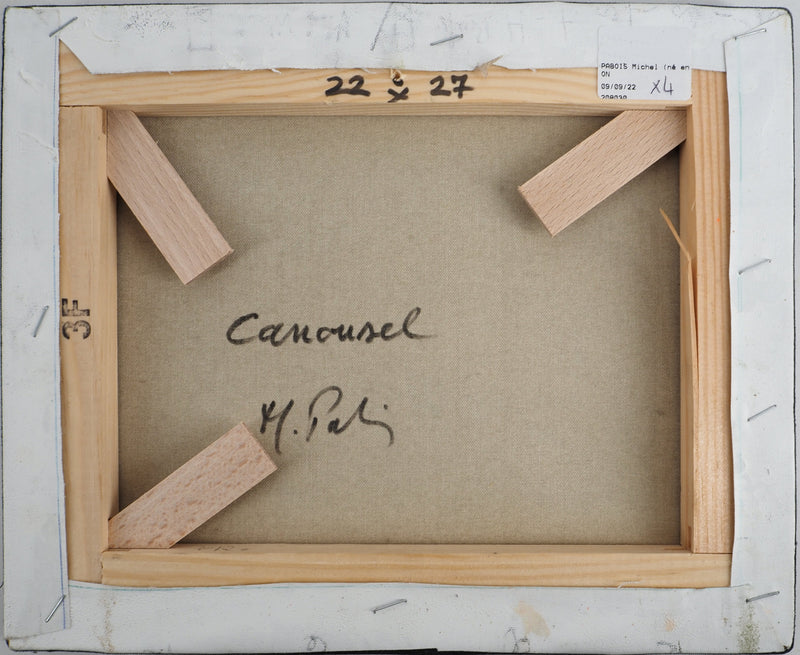 Michel PABOIS : Paris : carrousel du jardin des Tuileries - Tableau (détail)