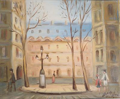 Michel PABOIS : Paris : place Furstemberg - Tableau