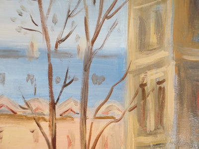 Michel PABOIS : Paris : place Furstemberg - Tableau (détail)