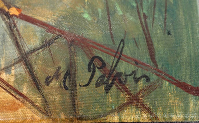 Michel PABOIS : Paris : l'institut de France qui mène vers la Seine - Tableau (détail)