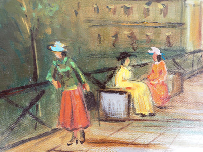 Michel PABOIS : Paris : l'institut de France qui mène vers la Seine - Tableau (détail)