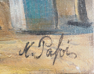 Michel PABOIS : Paris : Jardin du Luxembourg - Tableau (détail)