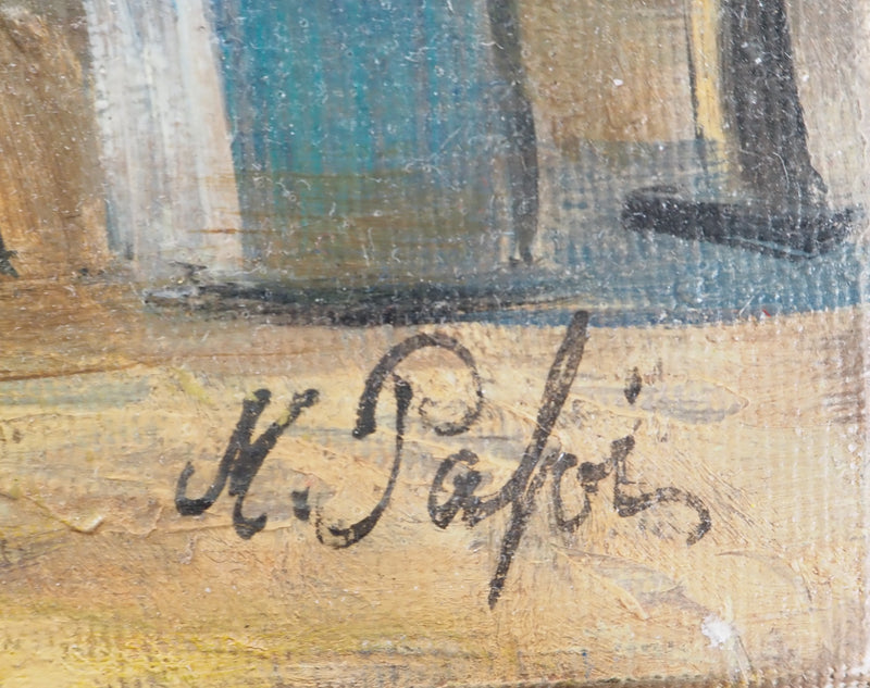 Michel PABOIS : Paris : Jardin du Luxembourg - Tableau (détail)