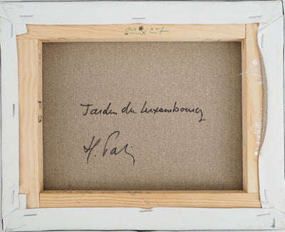 Michel PABOIS : Paris : Jardin du Luxembourg - Tableau (détail)