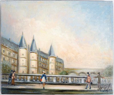 Michel PABOIS : Paris : pont vers la Conciergerie - Tableau