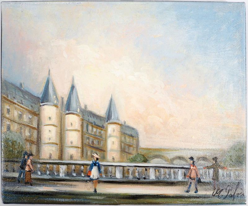 Michel PABOIS : Paris : pont vers la Conciergerie - Tableau