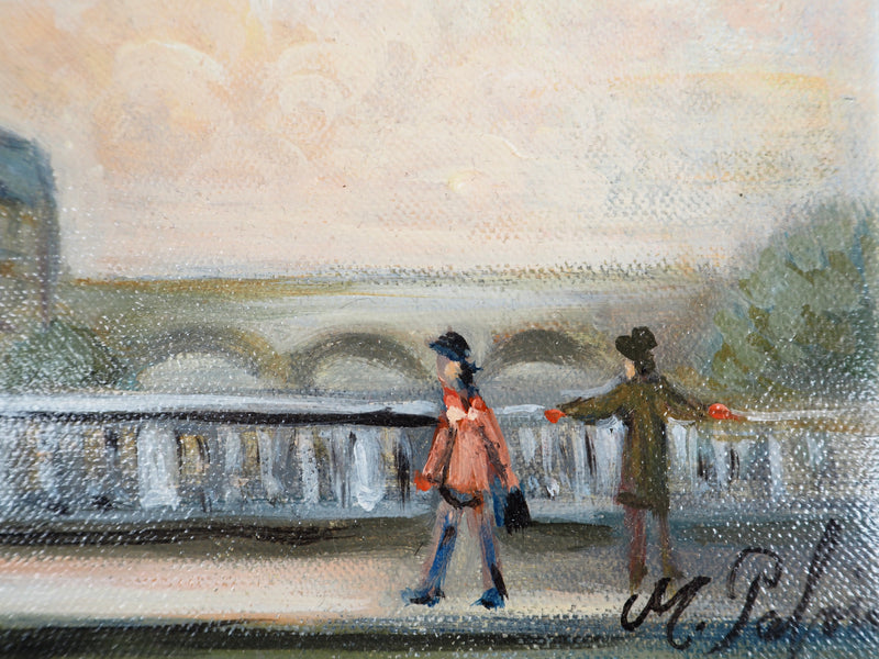 Michel PABOIS : Paris : pont vers la Conciergerie - Tableau (détail)