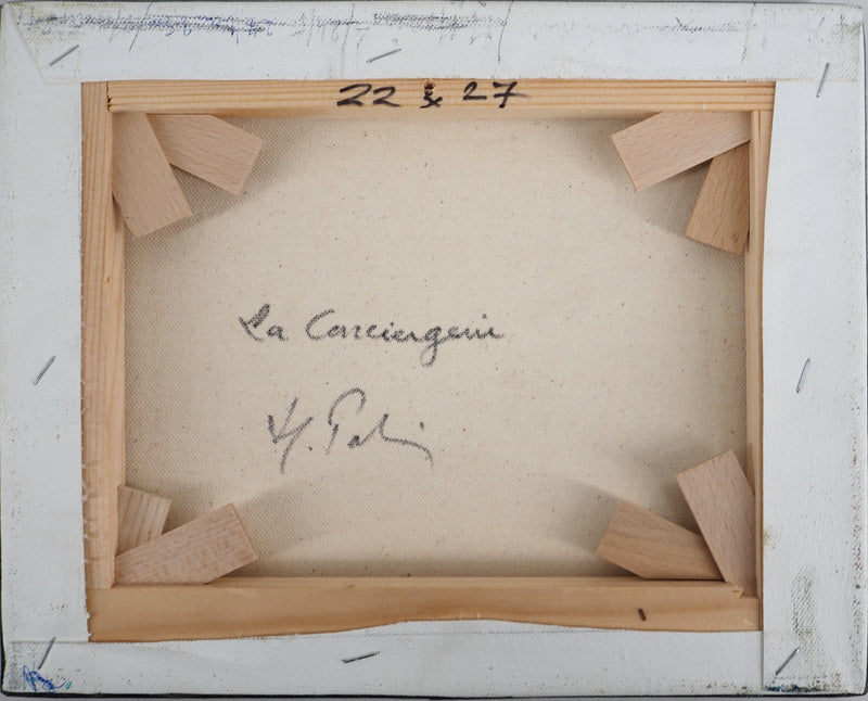 Michel PABOIS : Paris : pont vers la Conciergerie - Tableau (détail)