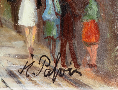 Michel PABOIS : Paris : Quartier Latin : rue Tournefort - Tableau (détail)