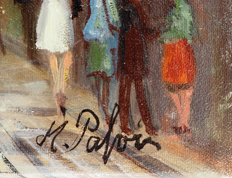 Michel PABOIS : Paris : Quartier Latin : rue Tournefort - Tableau (détail)