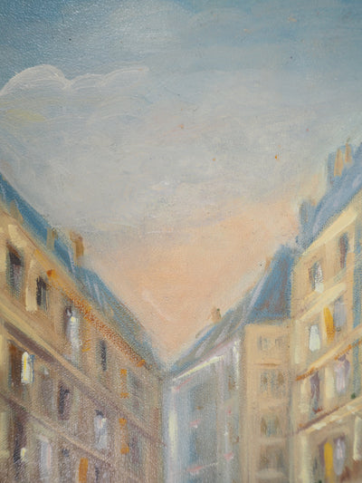 Michel PABOIS : Paris : Quartier Latin : rue Tournefort - Tableau (détail)