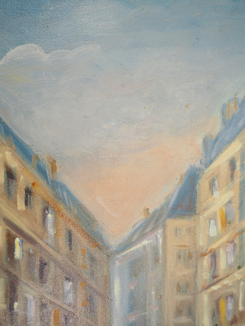 Michel PABOIS : Paris : Quartier Latin : rue Tournefort - Tableau (détail)