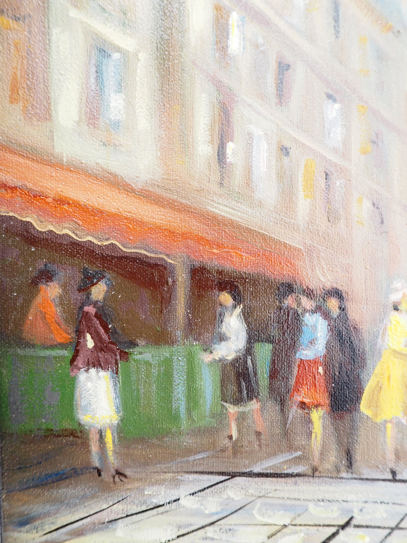 Michel PABOIS : Paris : Quartier Latin : rue Tournefort - Tableau (détail)