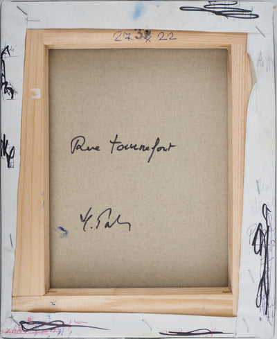 Michel PABOIS : Paris : Quartier Latin : rue Tournefort - Tableau (détail)