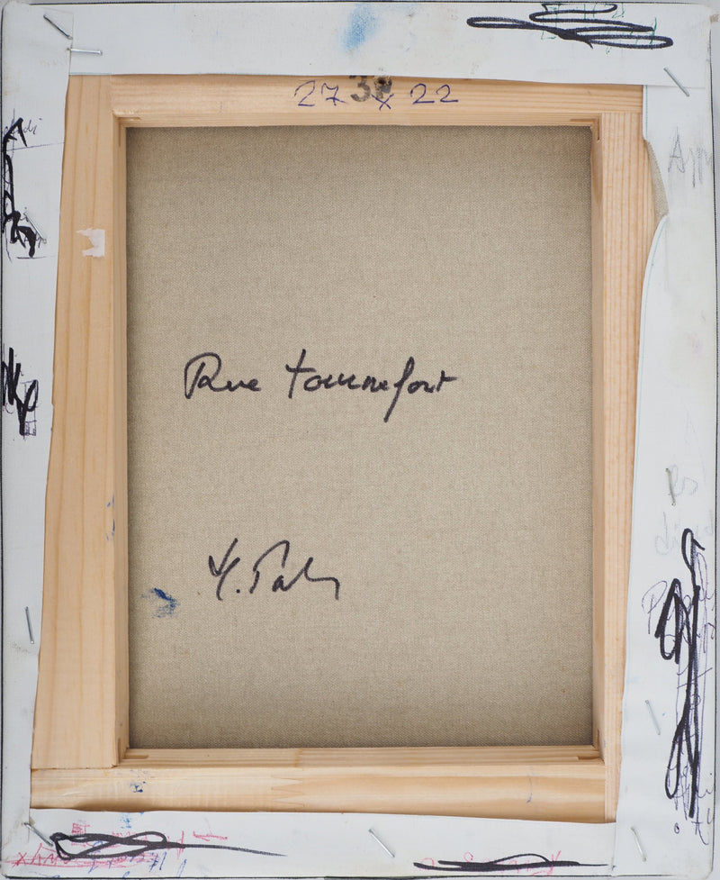 Michel PABOIS : Paris : Quartier Latin : rue Tournefort - Tableau (détail)