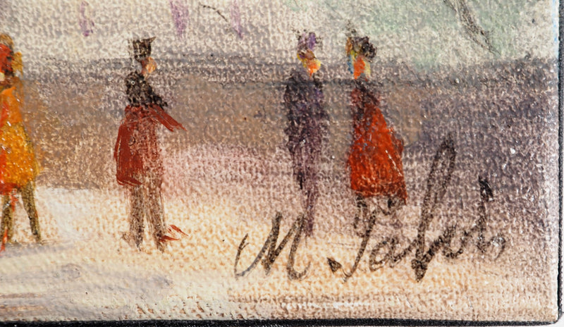 Michel PABOIS : Paris, Place de la République - Tableau (détail)