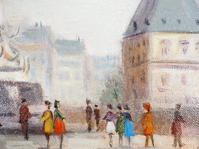Michel PABOIS : Paris, Place de la République - Tableau (détail)