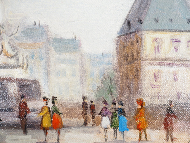 Michel PABOIS : Paris, Place de la République - Tableau (détail)