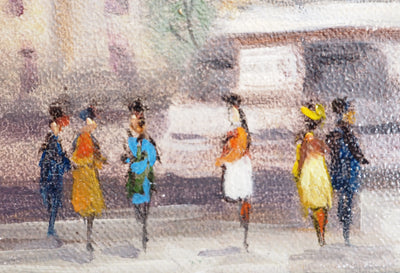 Michel PABOIS : Paris, Place de la République - Tableau (détail)