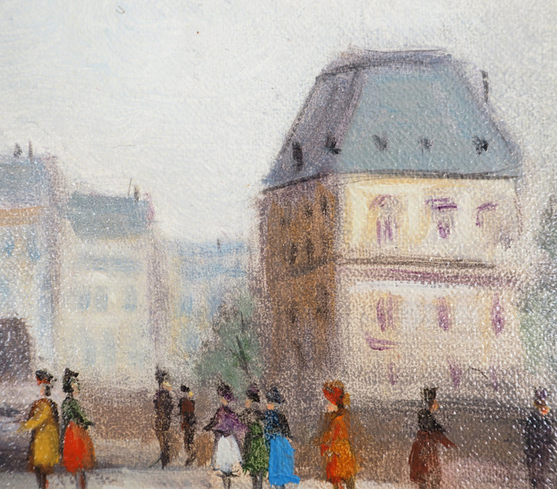 Michel PABOIS : Paris, Place de la République - Tableau (détail)