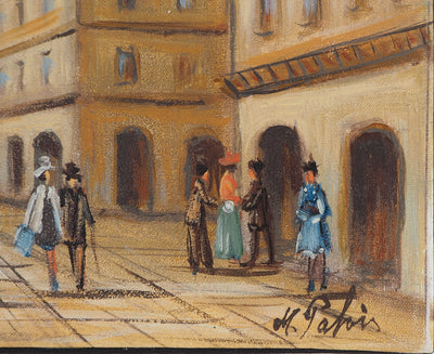 Michel PABOIS : Rue de Rivoli - Tableau (détail)
